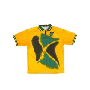 Early 2000s Vintage Jamaica Soccer Jersey Uhlsport XXL Abstract Flag